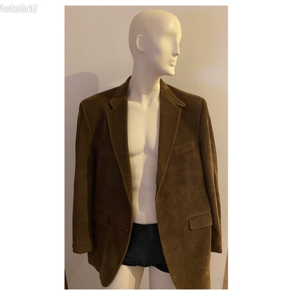 Macy’s Ralph Lauren Corduroy 44L brown with Elbow Patches - Picture 3 of 16